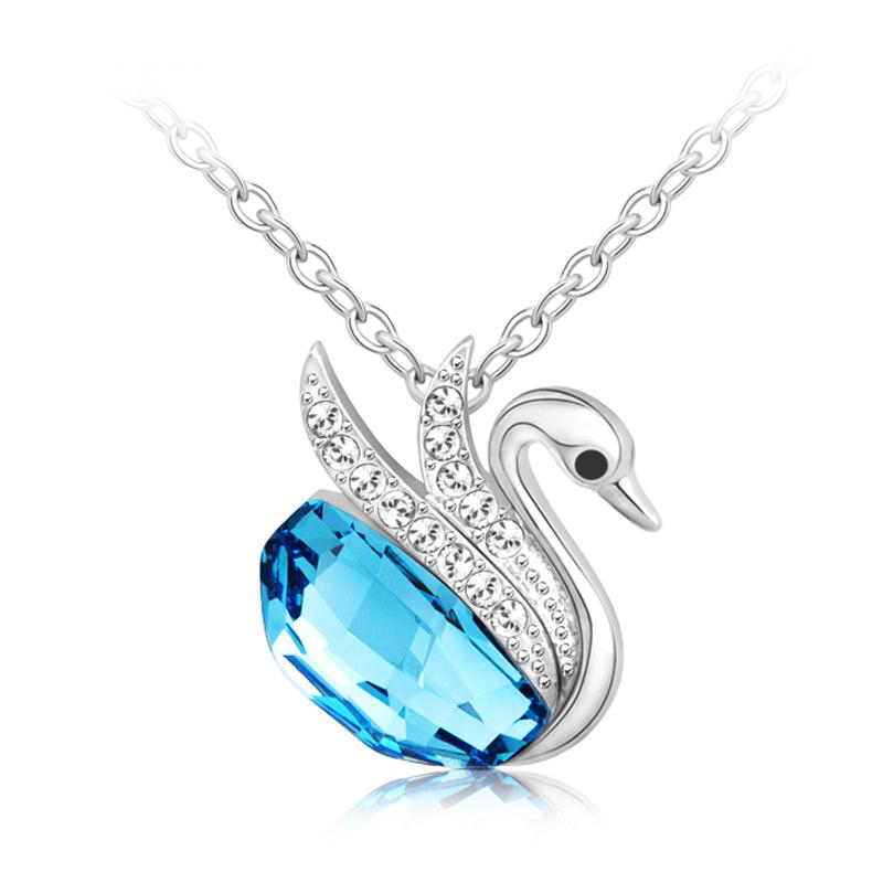 Necklace AGN10521 Austrian Rhinestone crystal Swan necklace Gift Party Wedding Jewelry for Lady