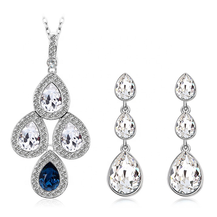 Jewelry Set AGS-8098 Colorful High Quality Jewelry Set with Austrian Crystal Jewelry Factory