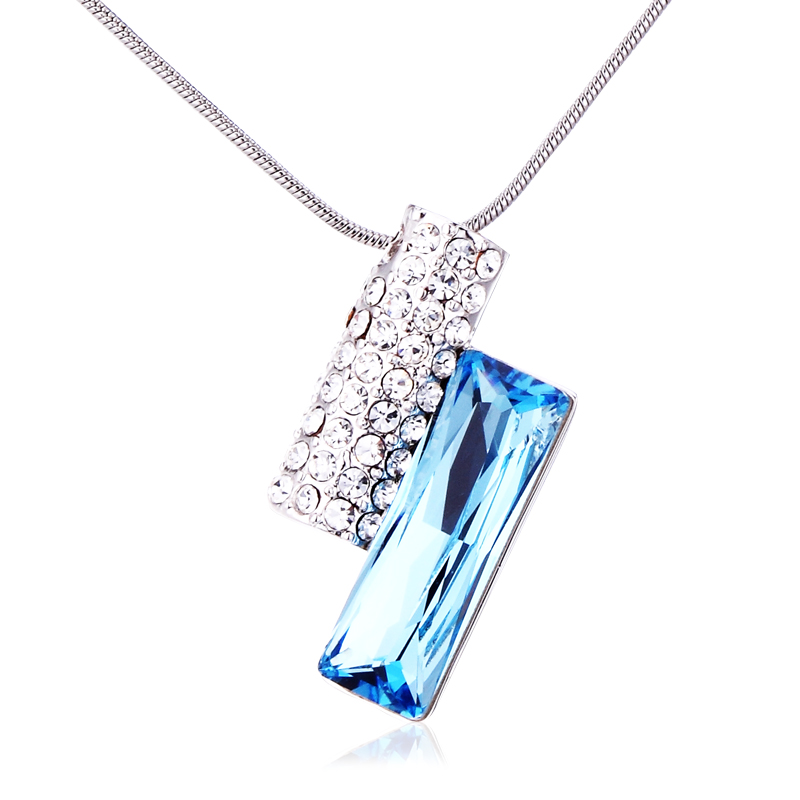 Necklace AGN10522 Austrian Rhinestone Oblong Fashion necklace jewelry Gift Party Wedding Jewelry