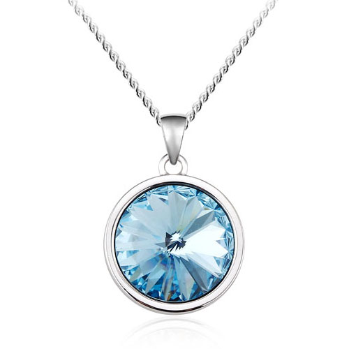 Necklace AGN10937 Austrian Rhinestone Round Diamond necklace jewelry Gift Daily Jewelry for Woman & Girls