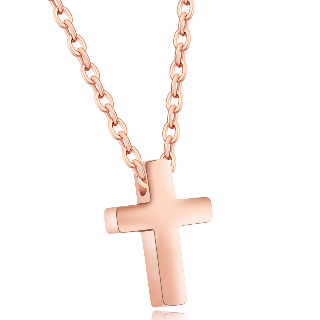 Necklace AG-SS-10172 Small MOQ Stainless steel New European & American Fashion Retro Jesus Cross Pendant necklace Factory Price