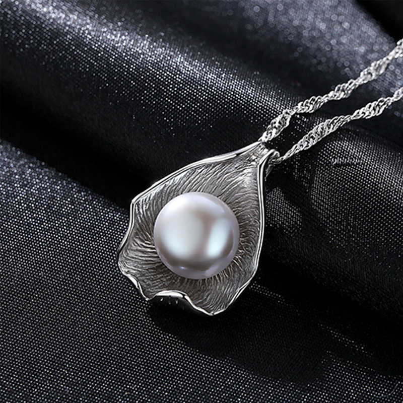 Small MOQ High End Water Wave Chain Freshwater Pearl Pendant Necklace Charm Jewelry Trendy Gift Fashion Jewelry for woman