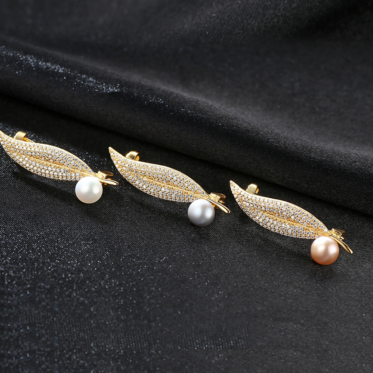 High End Freshwater Pearl Zircon 925 SILVER Brooch Romantic Jewelry Trendy Gift Fashion Jewelry for Woman Factory Price