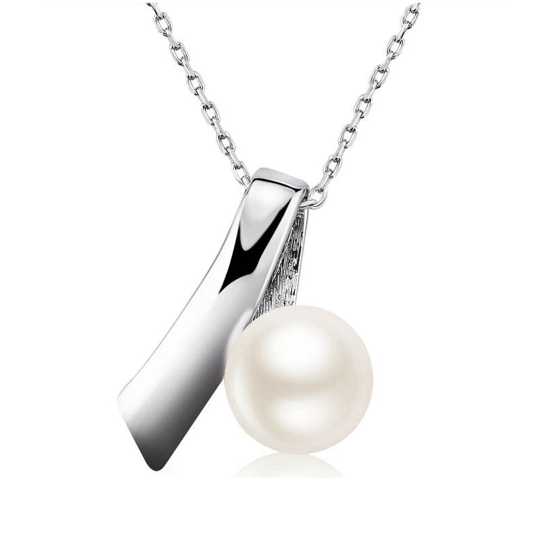 Small MOQ Minimalist Fresh Pearl White Gold Plated Pendant Necklace New arrival Fashion Women Gift Jewelry manufacture
