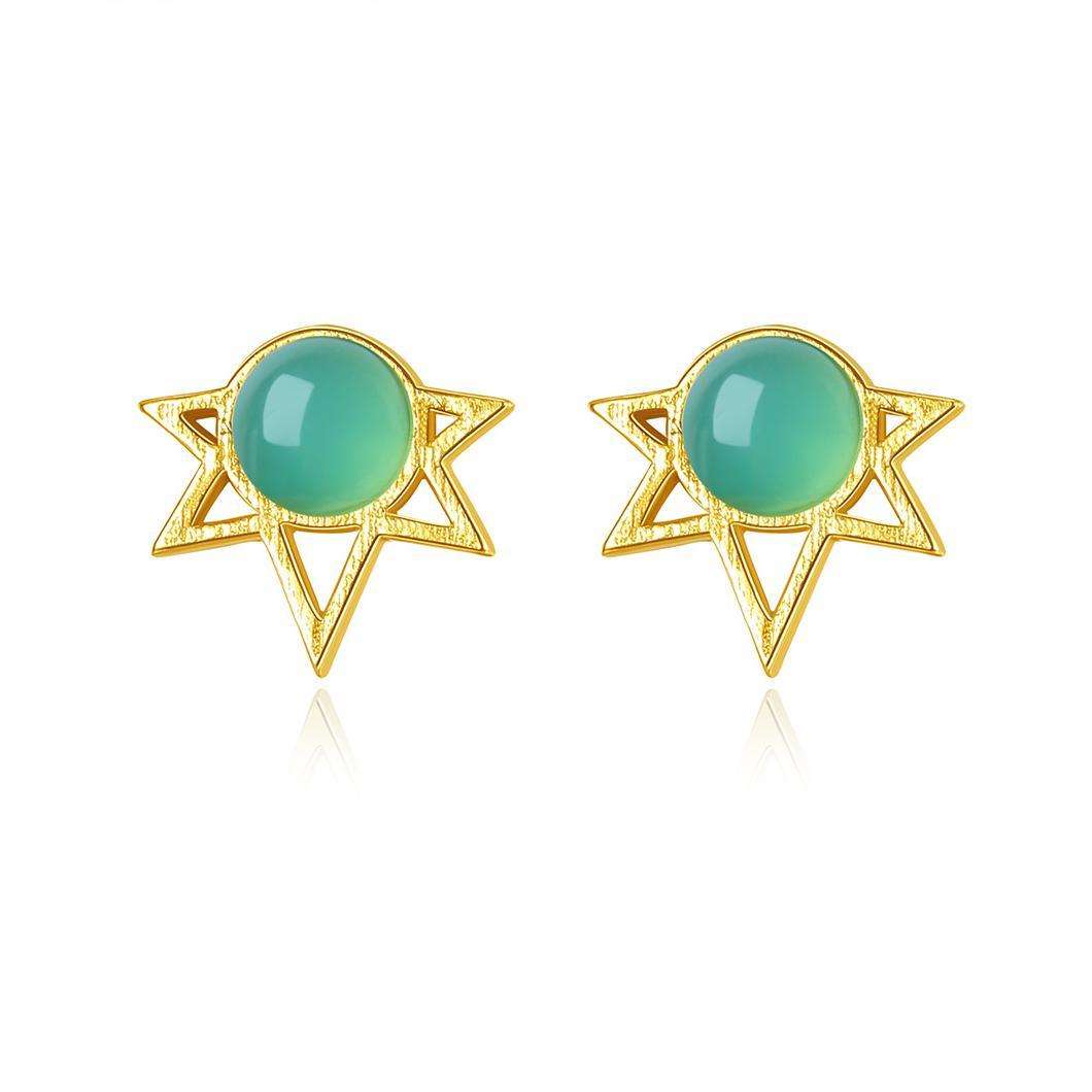 Factory Price Beautiful Star Austrian Crystal 925 Sterling Silver stud Earrings Fashion Gift Jewelry for woman Y21222