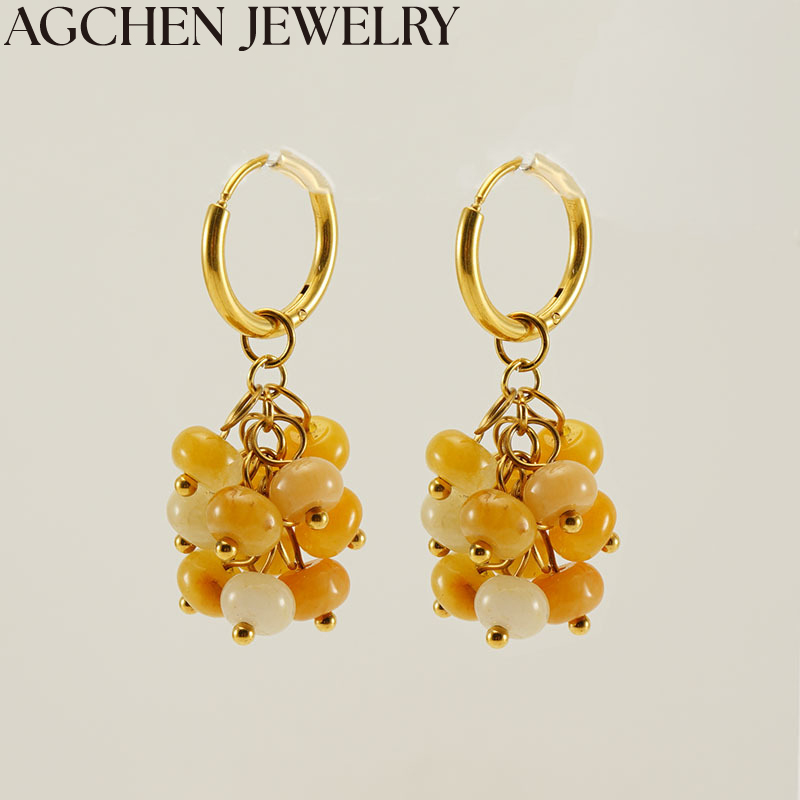 AG Yellow Amber Earrings AG-ZYG999