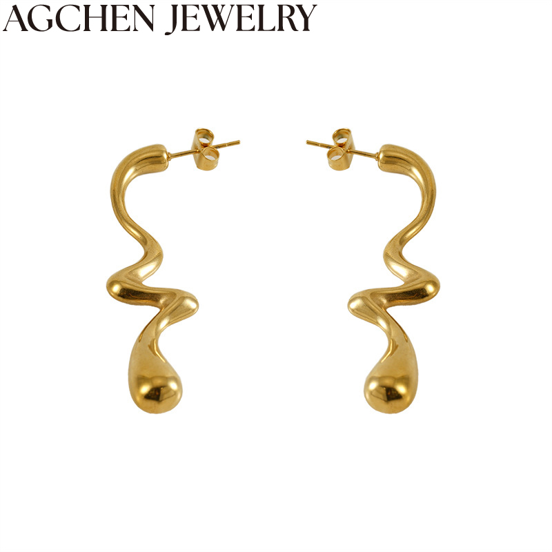 AG Women's Geometric Stainless Steel Earrings AG-ZYG1521