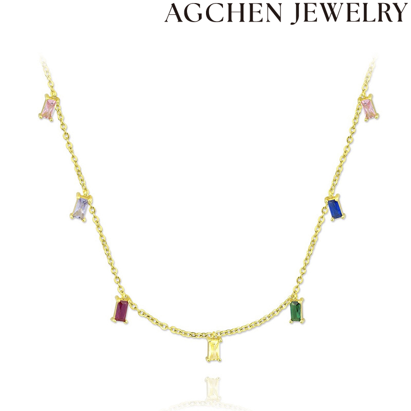 AG Colorful Zircon Necklace AGLN0171