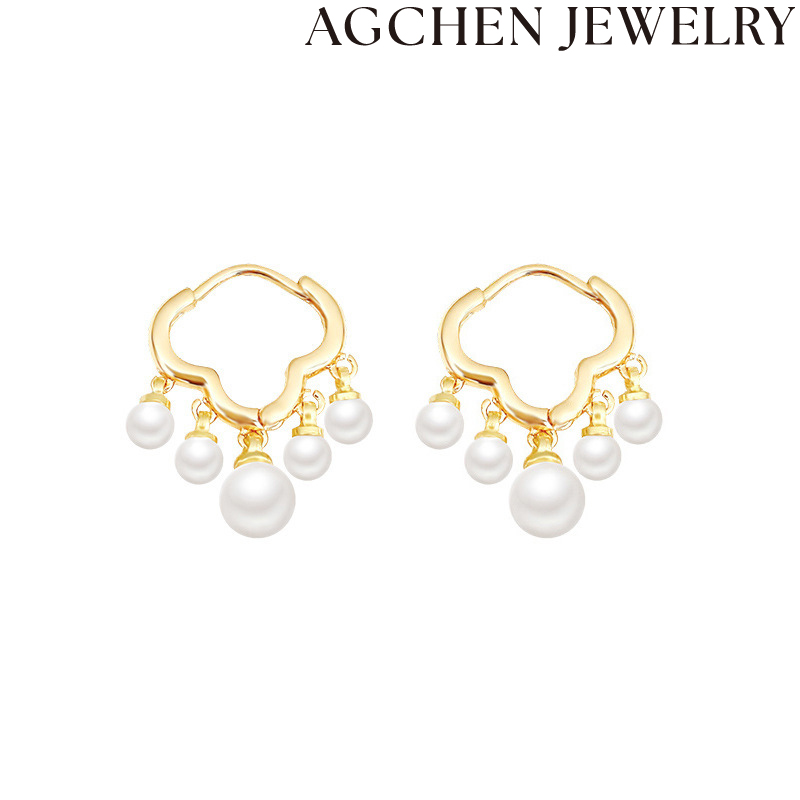 AG Cute Pearl Earrings AGLN1087 