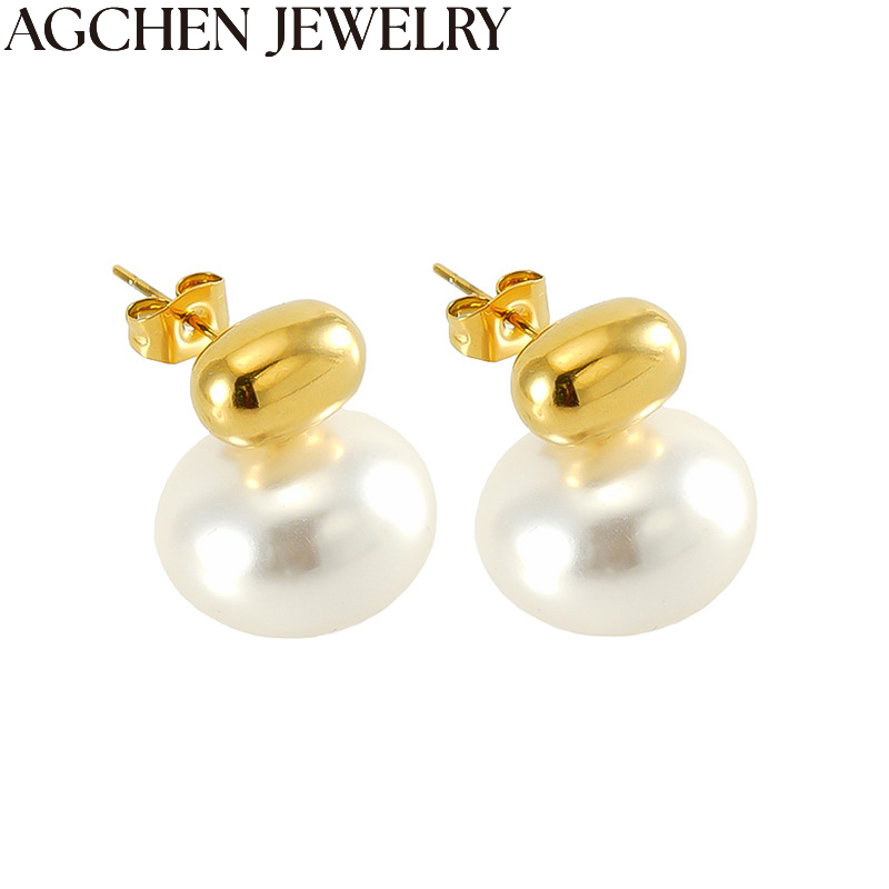 AG Cute Pearl Stud Earrings AG-ZYG020