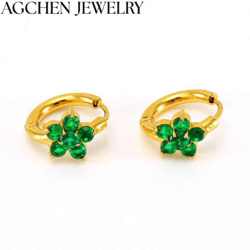 AG Cute Flower Zircon Earring AG-ZYG949