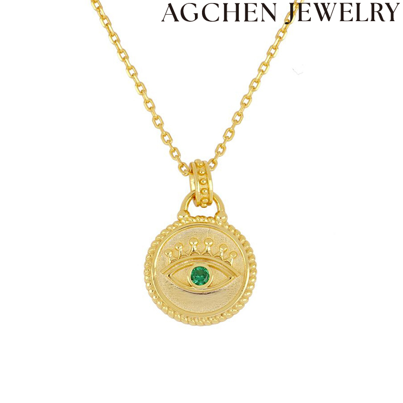 AG Green Devil's Eye Necklace AGLN0488