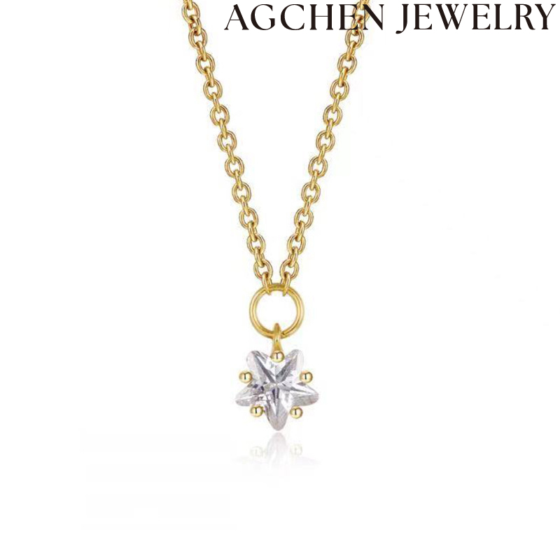 AG Star Zircon Necklace AGLN0490