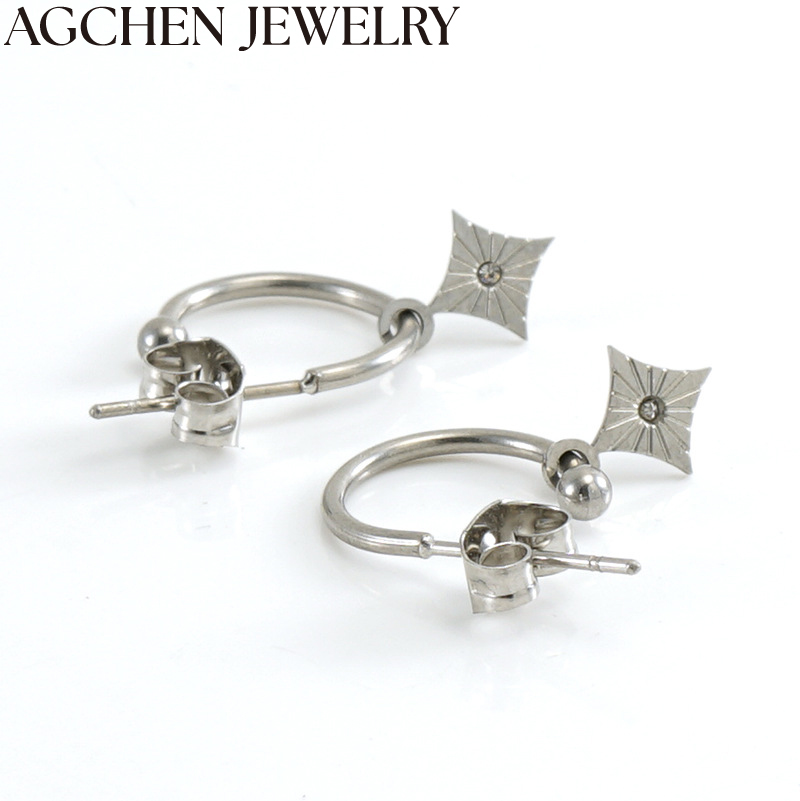 AG Minimalist Women's Zircon Star Earrings AG-ZYG466