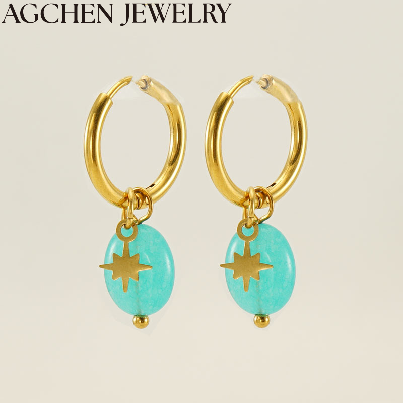 AG Blue Crystal and Star Earrings AG-ZYG984