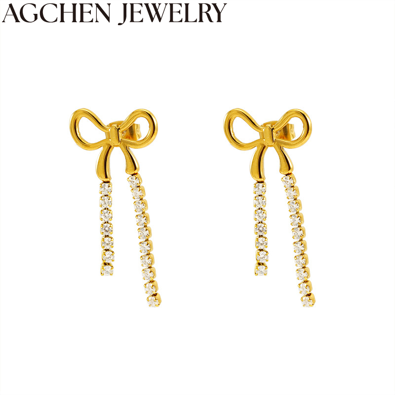 AG Cute Little Bow Earrings AG-ZYG624