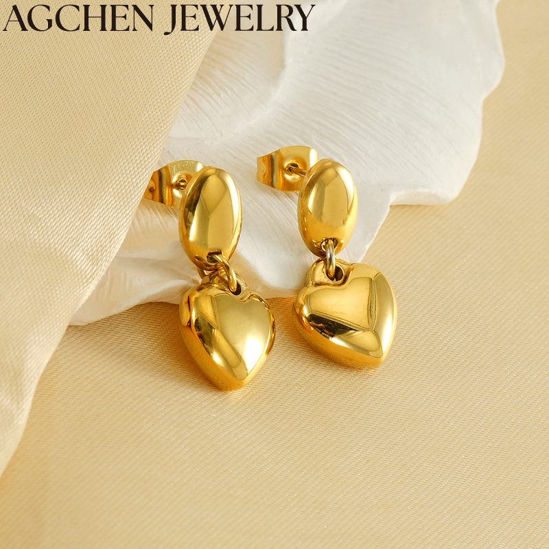 AG Minimalist Women's Heart Earrings AG-ZYG1393