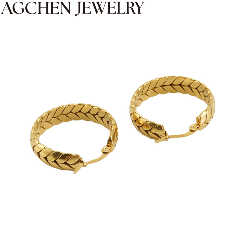 AG Gold Chain Women's Earrings AG-ZYG338