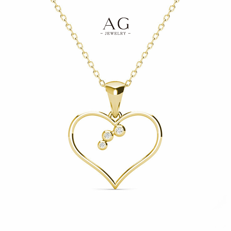 AG Copper Minimalist Heart Pendant Necklace Luxury Gift Collection Small MOQ AGDPS0794