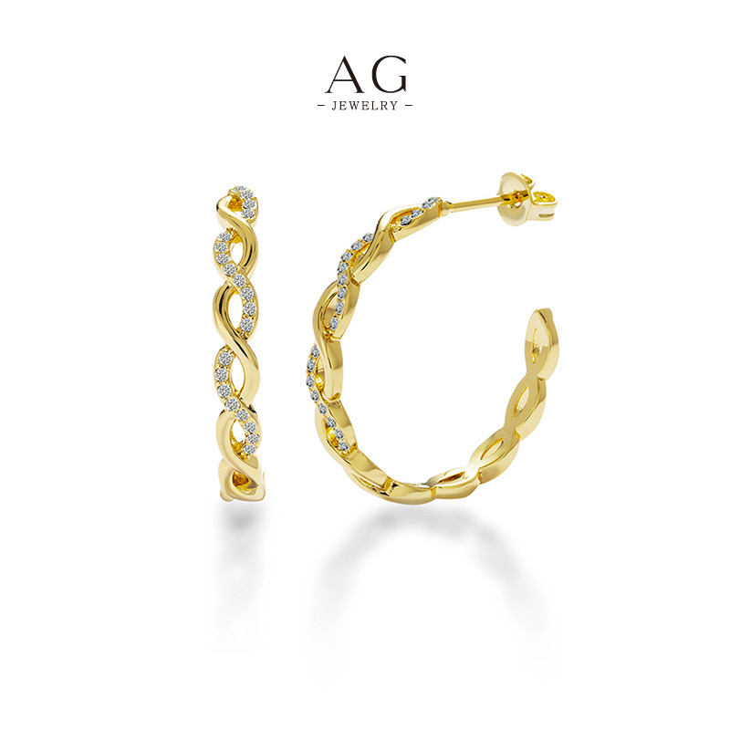 AG Sparkling Earrings Factory Direct Worldwide Shipping AGDE0817