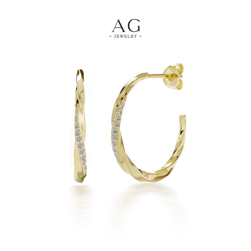 AG Fashion Zirconia Earrings Trade Price Manufacturer AGDE0826