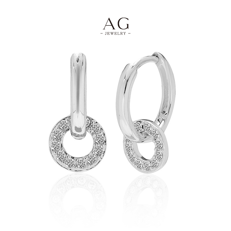 AG Trendy Zirconia Studs Fashion Forward Styles Factory Direct AGDE0775