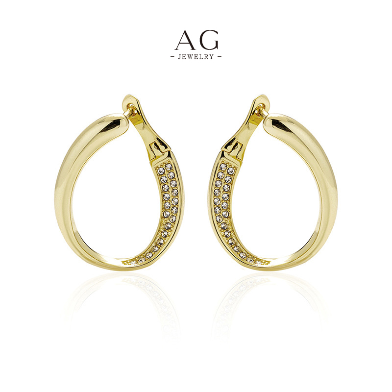 AG Vintage Zirconia Earrings Retro Style B2B Supplier AGDE0791