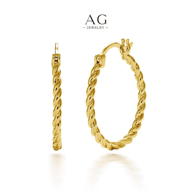 AG Hypoallergenic Crystal Earrings Sensitive Ears Safe B2B Supplier AGDE0844