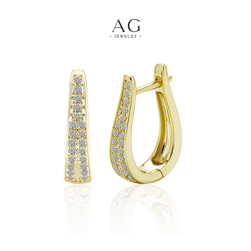 AG Hypoallergenic Zirconia Earrings Sensitive Skin Safe AGDE0796