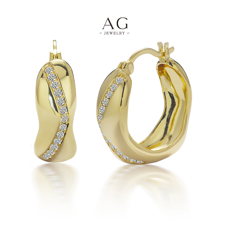 AG Vintage Inspired Earrings Retro Glamour Wholesale Price AGDE0852