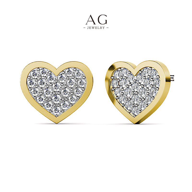 AG Stackable Crystal Earrings Versatile Layering Designs Small MOQ AGDES0643