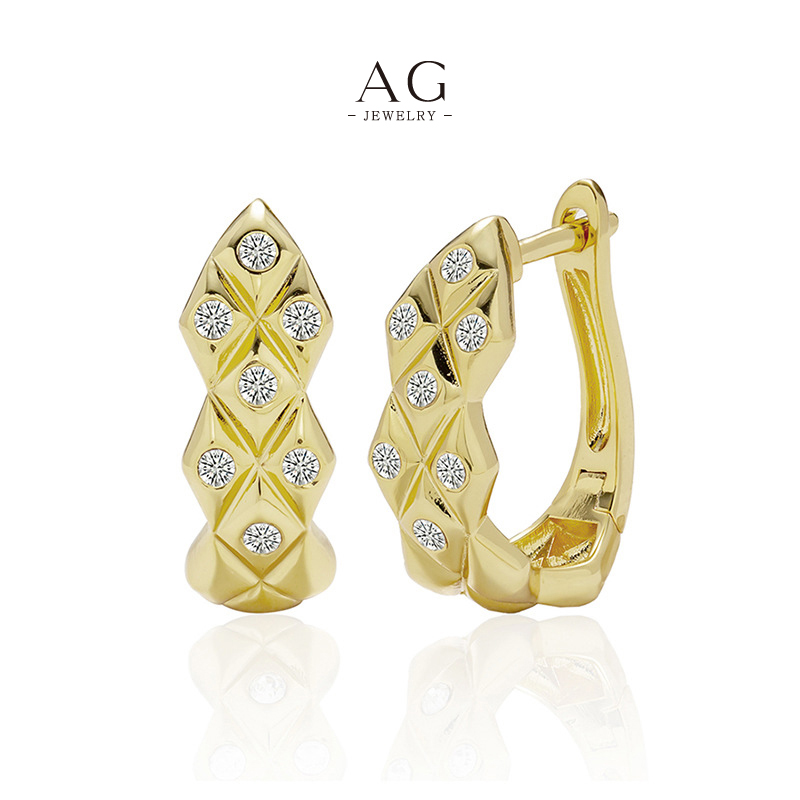 AG Statement Zirconia Earrings Evening Wear Collection AGDE0795