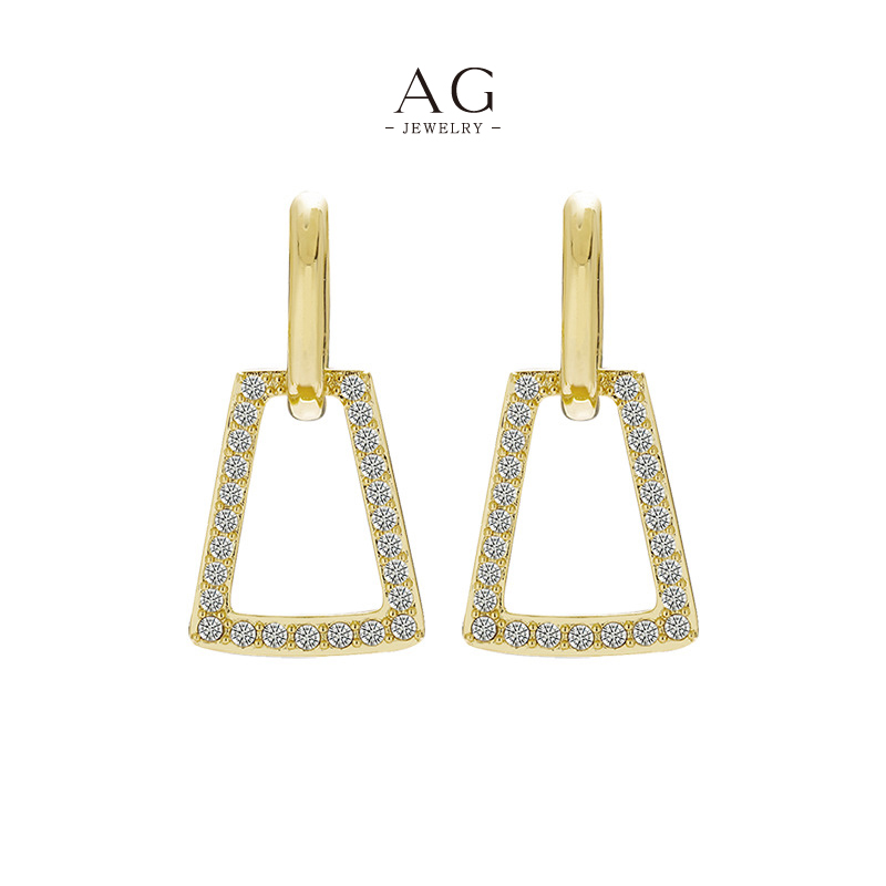 AG Statement Zirconia Earrings Bold Luxury Designs Custom Manufacturer AGDE0776