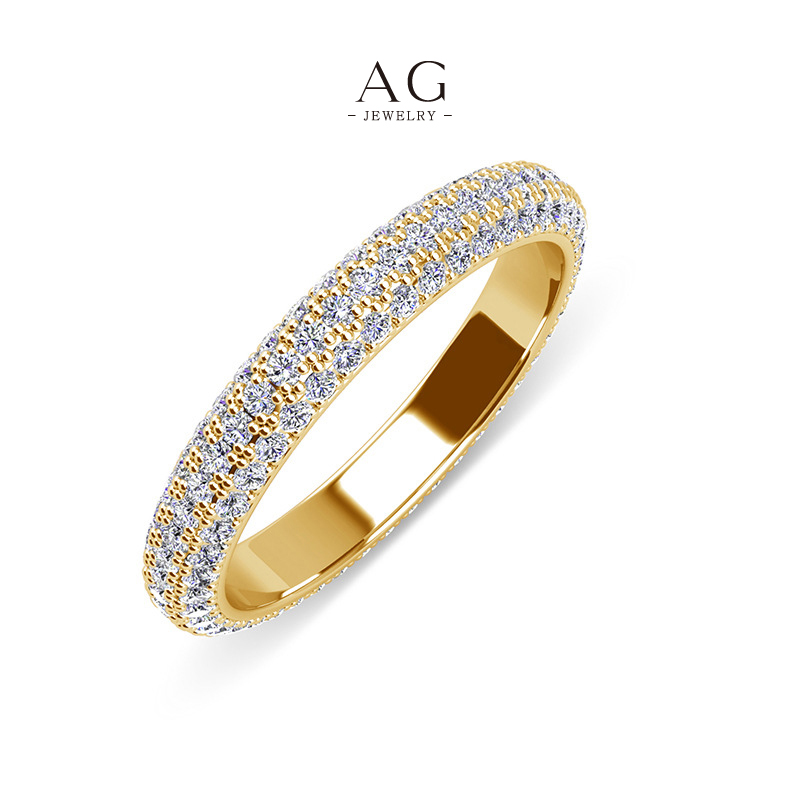AG Complete Zirconia Eternity Band Stackable Design AG JEWELRY AGDR0146