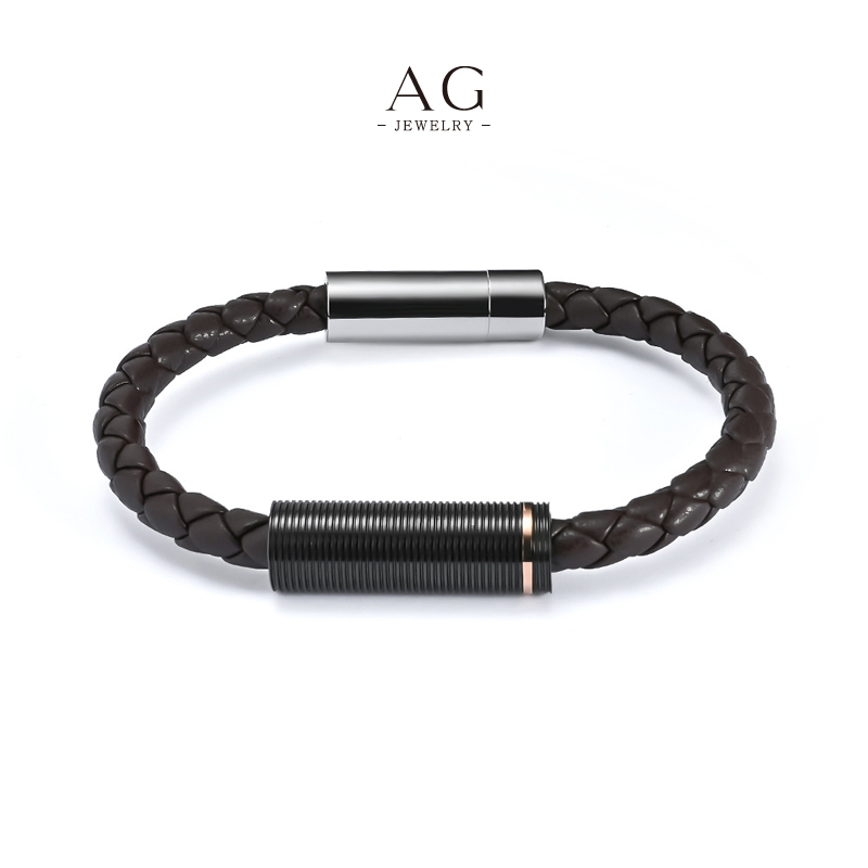 AG Men&lsquo;s Stainless Steel Woven Bracelet Direct Factory Price OEM Service AG JEWELRY AGSL050