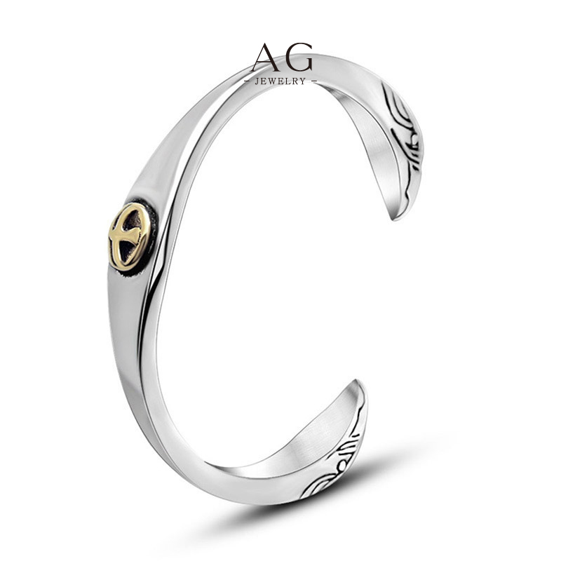 AG Men&rsquo;s Stainless Steel Bangle Bracelet Direct Factory Price OEM Service AGSZ028