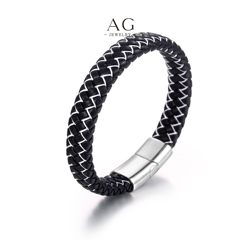 AG Men's PU Double Strand Bracelet Bulk Order Manufacturer AGYL266 