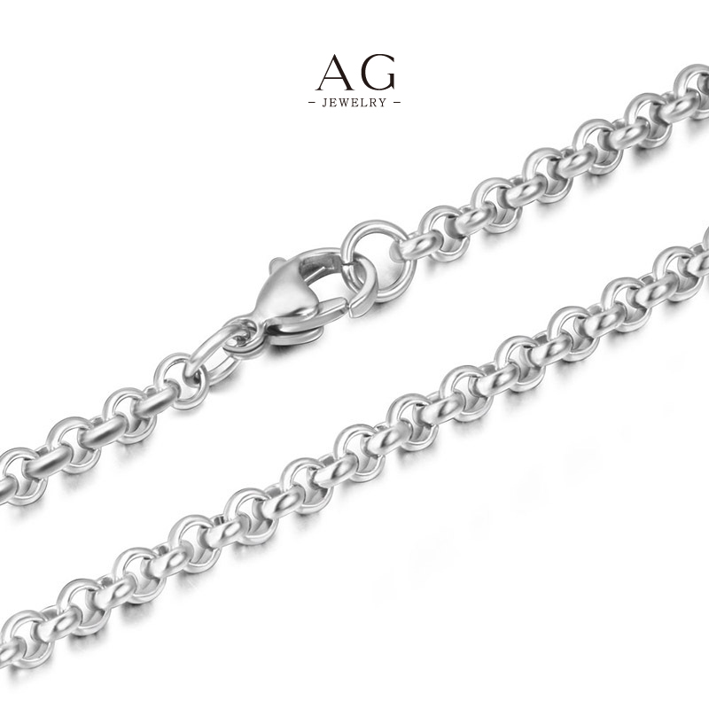 AG Men&lsquo;s Stainless Steel Chain Necklace Multi Size Range Bulk Supplier AG JEWELRY AGCE482