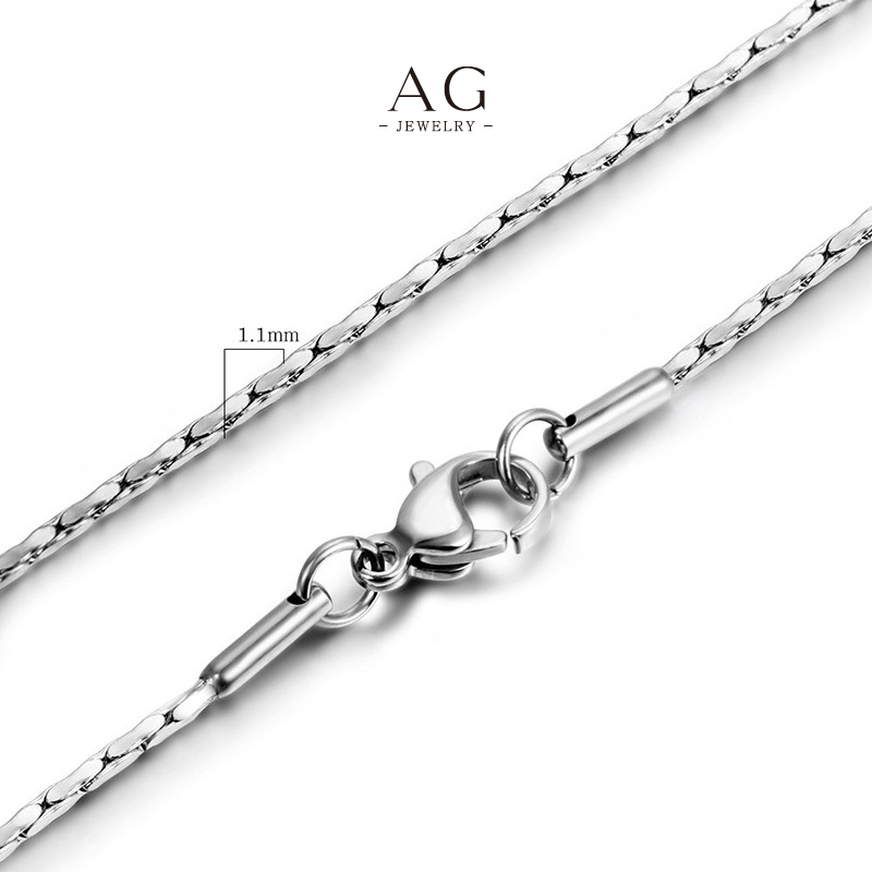 AG Men&lsquo;s Metal Chain Necklace Available In Lengths Trade Price AGCE549