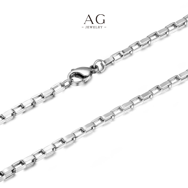 AG Men&rsquo;s Steel Necklace Assortment Retail Ready Packaging AGCE503