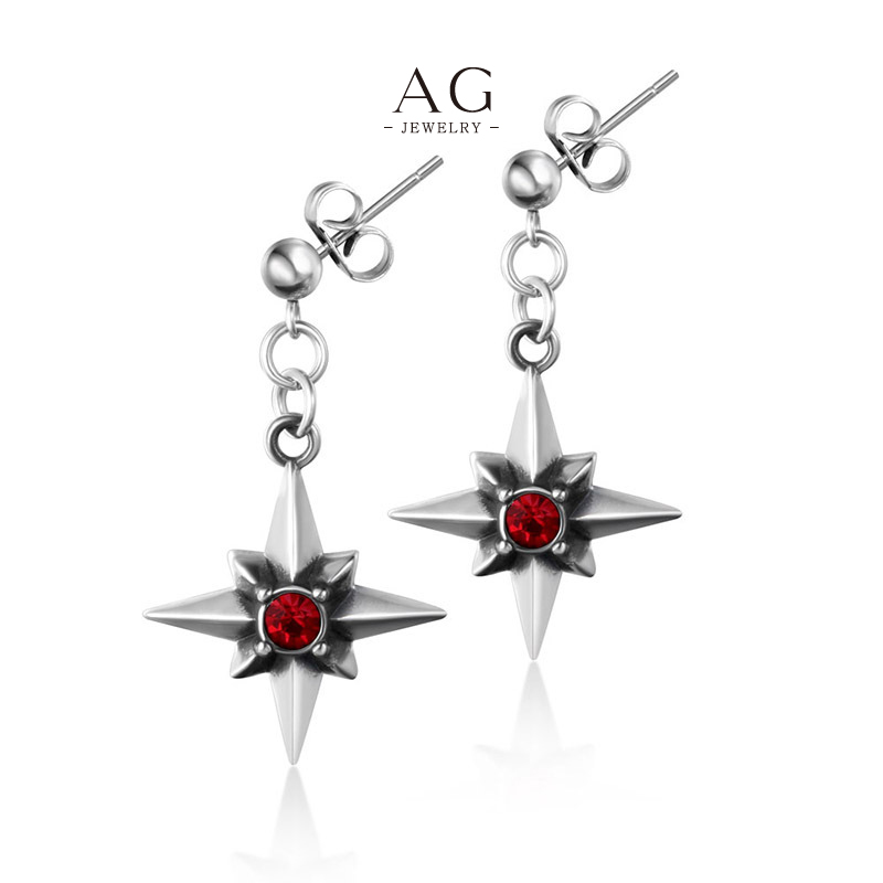 AG Men&lsquo;s Star Stud Earrings Celestial Jewelry Line Volume Order Supplier AG JEWELRY AGCF097