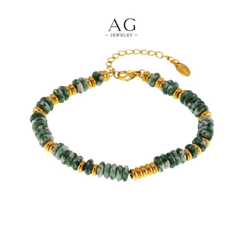 AG Natural Gemstone Bead Bracelet Healing Stone Jewelry Line OEM Manufacturer AGE589