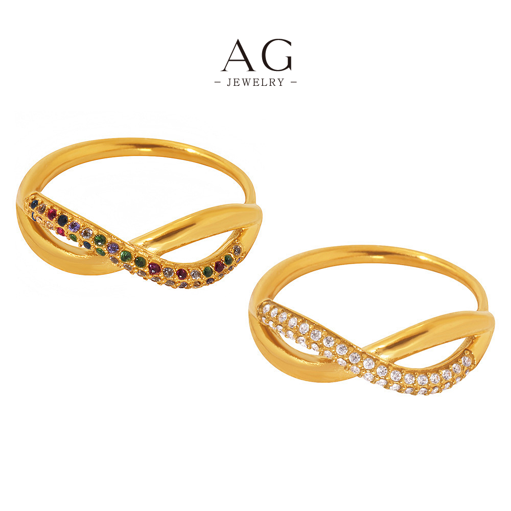 AG Stainless Steel Infinity Symbol Ring Popular Design Jewelry Bulk Order Supplier AGA053