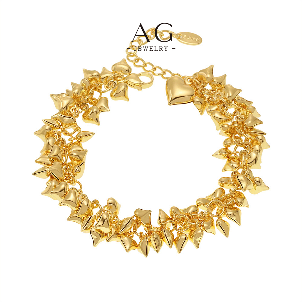 AG Stainless Steel Bold Statement Chain Bracelet Bestseller Jewelry AGE612