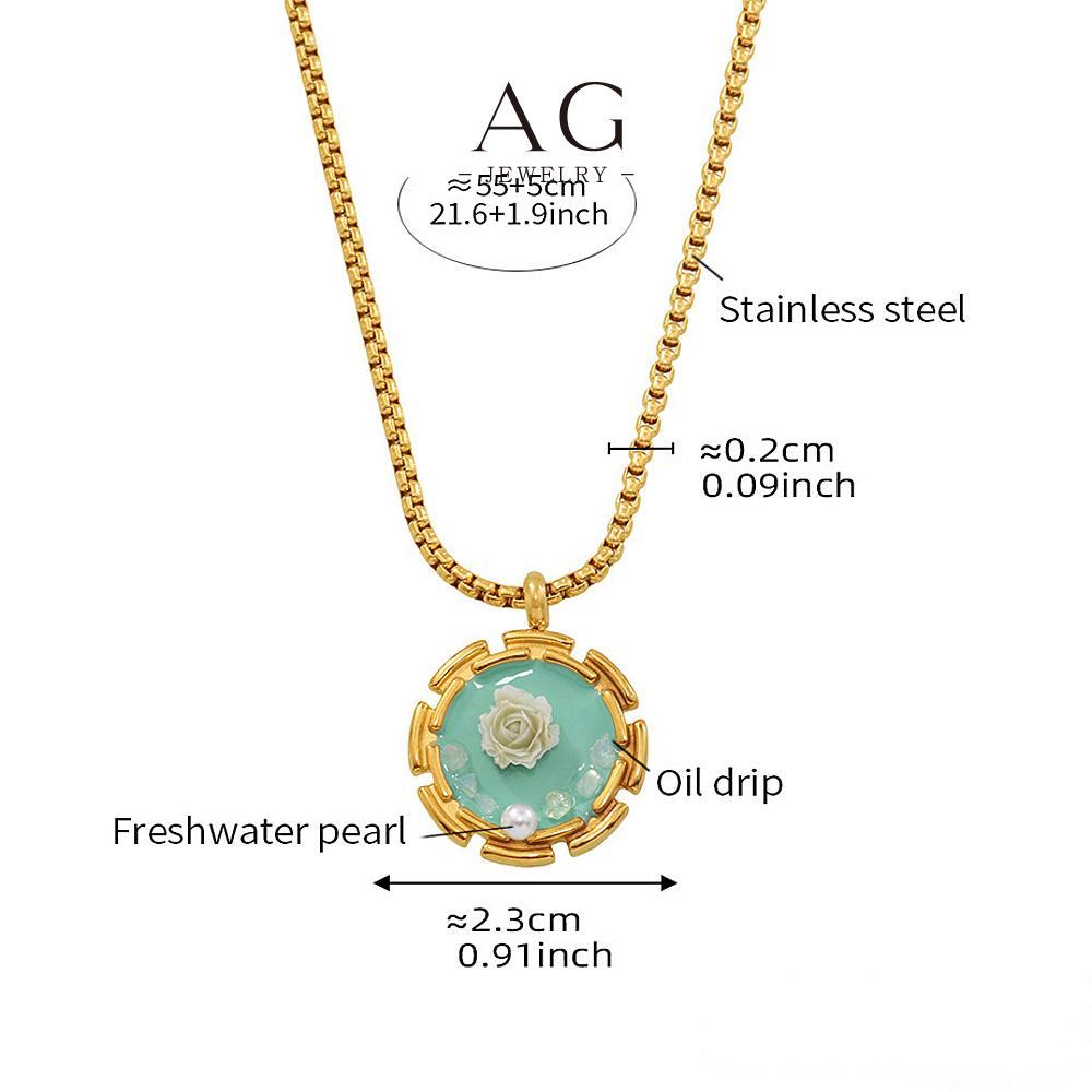 AG Vintage Floral Jewelry Set Necklace Earrings Bracelet Ring Antique Bloom Collection AGTXP245