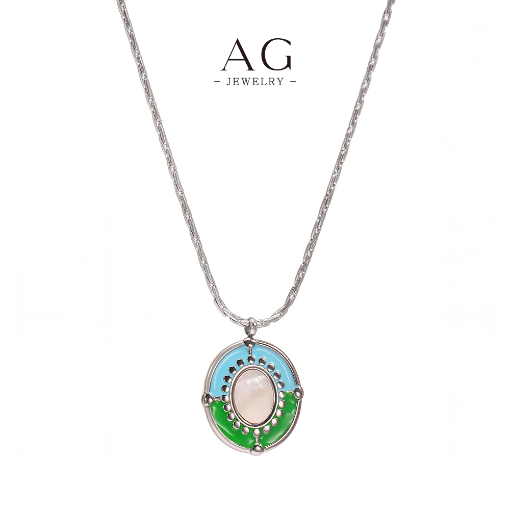 AG Royal Victorian Style Stainless Steel Locket Necklace Antique Gift AGP890