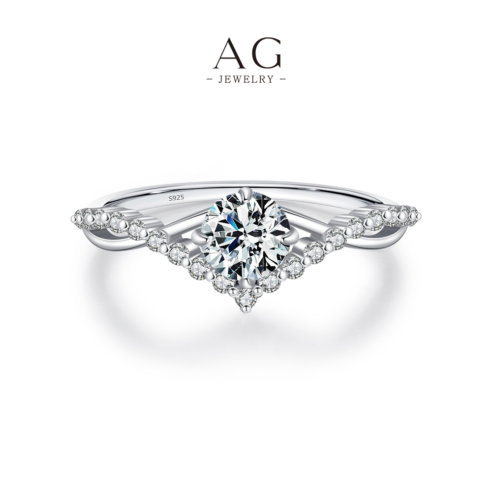 AG Hinged Statement Ring 925 Sterling Silver Modern Artisan Jewelry AGMSR0032