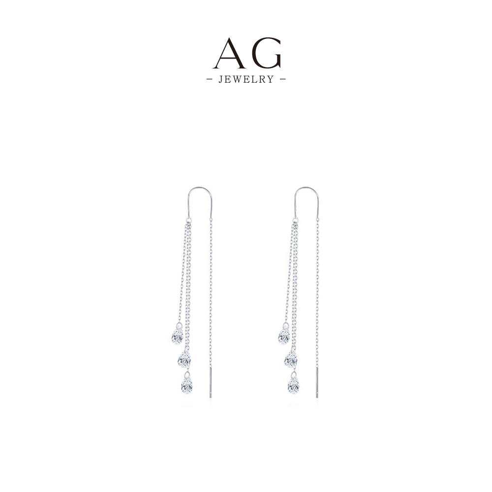 AG Multi Charm Tassel Earrings 925 Sterling Silver Layered Bohemian Statement Jewelry AGG1356