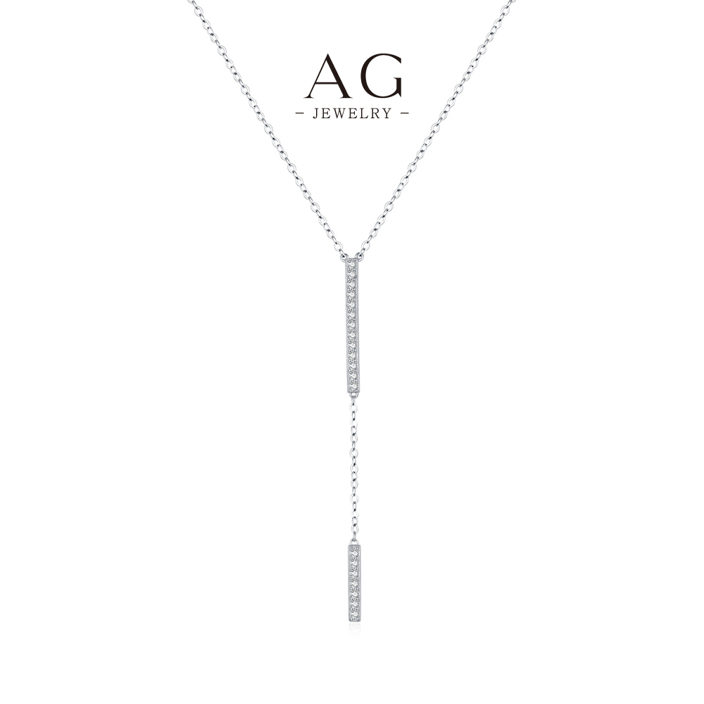 AG Fringe Tassel Drop Necklace 925 Sterling Silver Bohemian Style Women Jewelry AGRHN1748