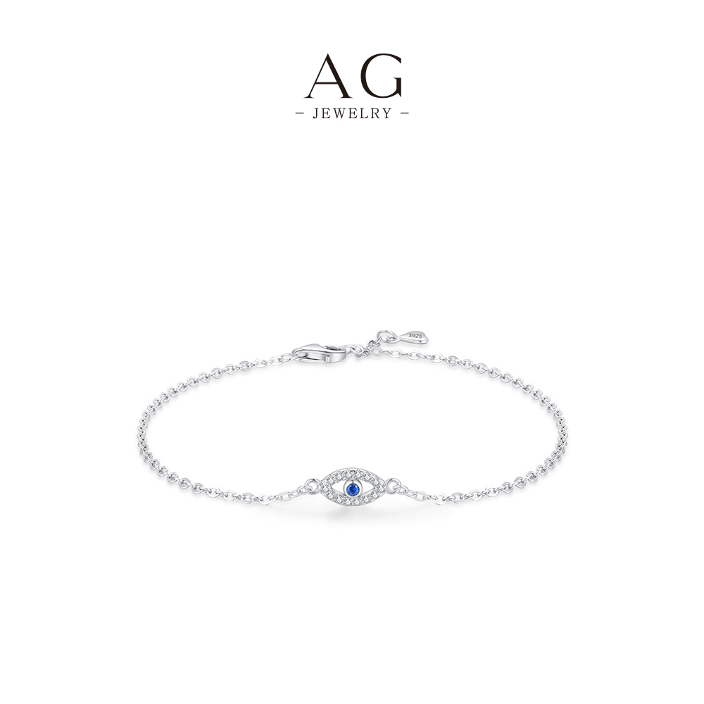 AG Evil Eye Bracelet 925 Sterling Silver Protective Talisman Jewelry AGRHB1402